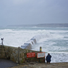 Storms in Sennon Cove, Cornwall - February 2014