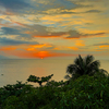 Sunset over Aninuan Beach, Mindoro, Philippines